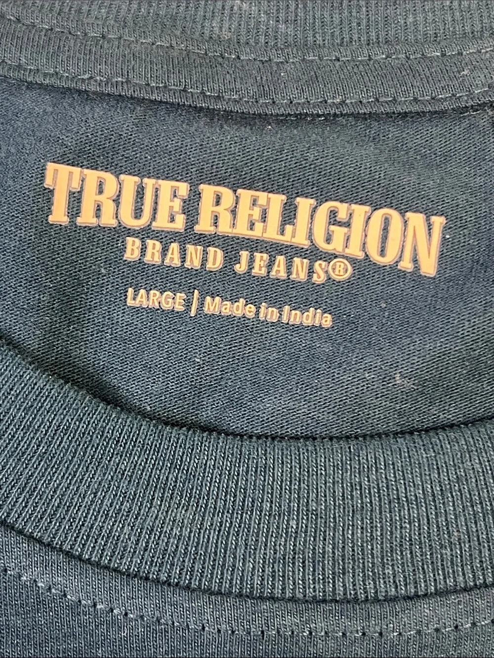 True Religion Buddha Logo Graphic T-Shirt Blue Men’s Large